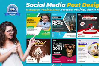 attrative social media post instagram post instagram story and fb banners ads