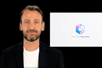 make a simple clean logo animation