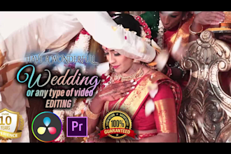 edit tamil weddings, highlights or any other video editing