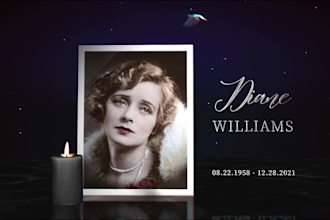 make memorial funeral tribute slideshow video with photos