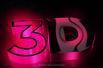 do 3d animated logo intro video