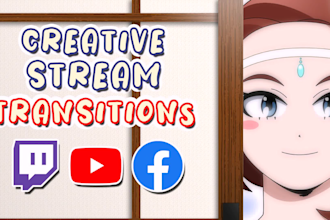 create custom stinger transitions for twitch, youtube and facebook