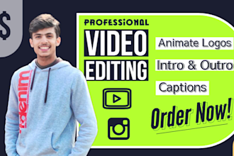 add logo, intro, outro, and captions to the video