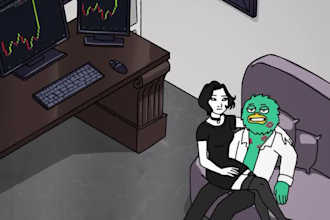 create 2d memecoin animation,2d memecoin video, crypto memecoin video, yeti dyor