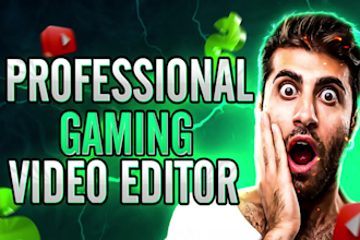 be your gaming video editor for youtube videos