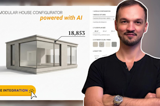 an ai powered 3d modular house configurator 3d customizer with three js