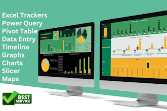 create excel charts, pivot tables, reports, excel dashboard