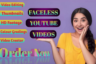 be your faceless youtube video editor
