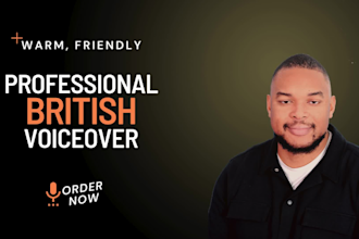 record a black british male commercial voice over