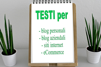 write a italian text for your blog or content for your site