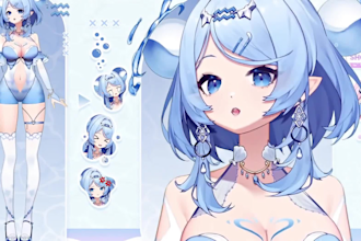 design live2d vtuber model live2d rigging 3d vtuber model vtuber rig live2dmodel