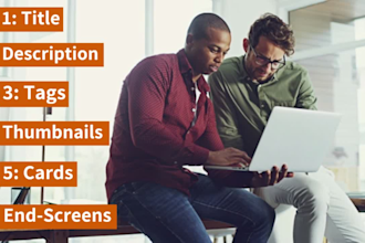 create, grow, rank, and optimize your youtube channel with SEO