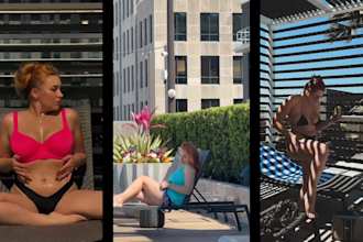 create lingerie and swimwear promo videos ads fashion ugc model female