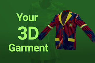 design realistic 3d garments for any fashion apparel