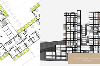draw plans in archicad or autocad from sketch or picture