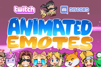make animated emotes twitch, discord etc