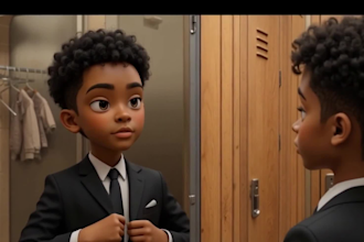 ai art, ai video, kids animation, bedtime story, african folktales, 3d animation