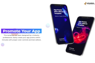 create a uniquely designed mobile app promo for ios and android in 4k