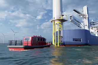 do 3d marine ship heavy lift offshore animation wind farm vessel operation video