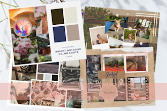 design aesthetic mood vision brand board brand identity kit