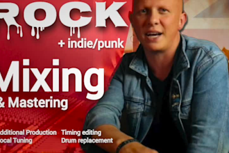 transform your rock or indie mix and master until your song is radio ready
