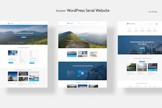 design responsive wordpress landing page for products,events