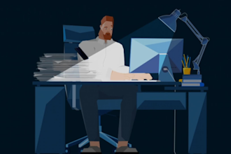 create 2d animated explainer sales video for finance, healthcare or more
