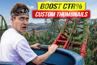 design a professional youtube thumbnail that boosts views