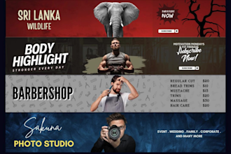 create professional youtube banners
