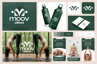 create business logo, brand identity design and full branding kit