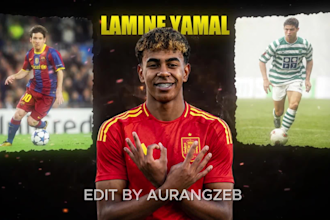 edit sports documentary style video for your channel