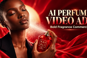 create ai perfume video ads, fragrance commercials ads and product video ads