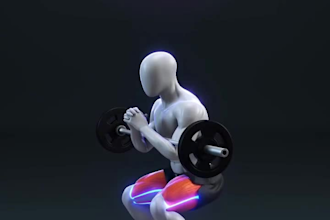 do 3d exercise videos, 3d workout animation, 3d anatomy fitness, gym animation