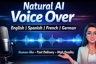 create natural ai voice over that sounds human