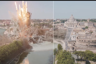 do vfx compositing, fire explosion, destruction, special effect, green screen