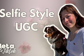 create a casual german ugc selfie video