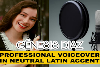 do a professional neutral spanish voice over