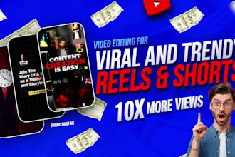 do viral reels and shorts video editing