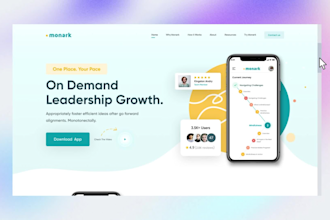 design modern website, landing page UI UX in figma