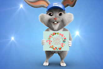 make an amazing bunny dancing happy easter video