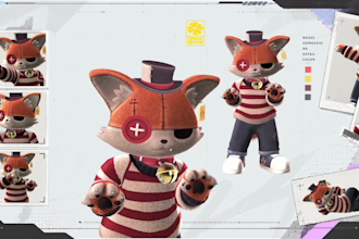 create 3d character models, vrchat avatar, vtuber character and vroid