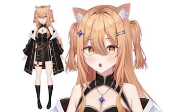 create live2d vtuber model and rigging advanced