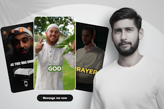 edit islamic videos lectures, khutba, reels and shorts with captions