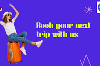 create 3 travel agency, travel agent, promo videos