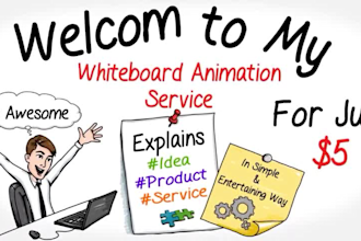 create a doodle whiteboard animation explainer video