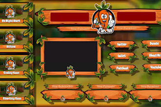 create animated twitch stream overlay logo and panels