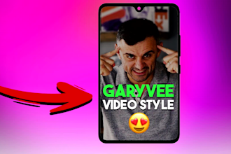 edit shorts tiktok instagram reels with caption like garyvee