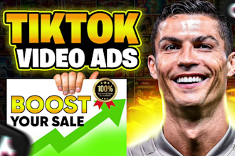 create customize tik tok video ads and dropshipping tiktok ads with strong hook