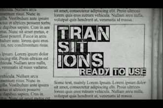 create a trendy expressive newspaper kinetic typography