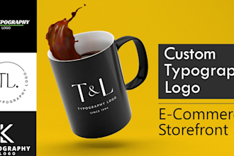 create custom typography logo for ecommerce storefront